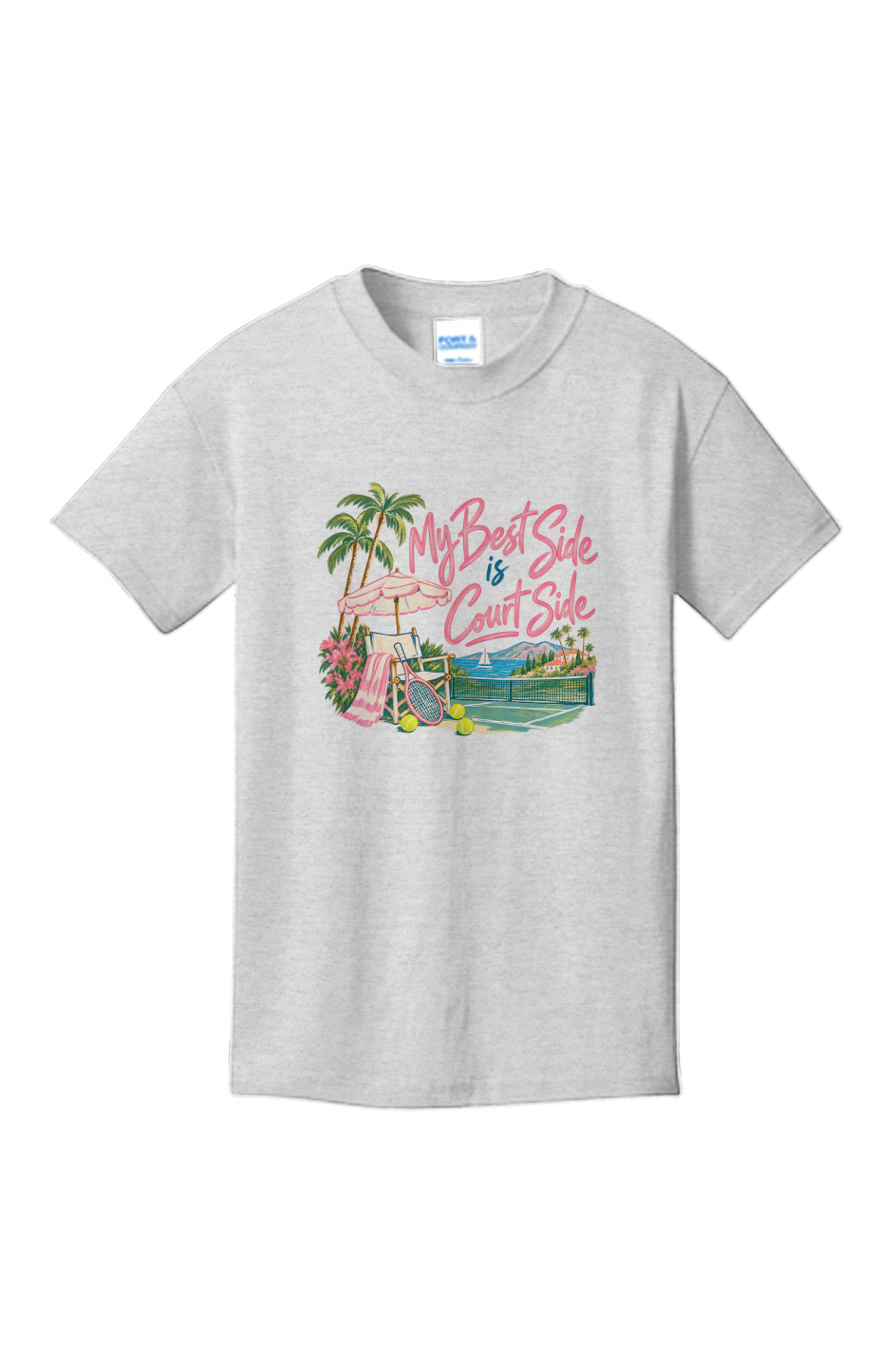My Best Side Tennis Tee Youth