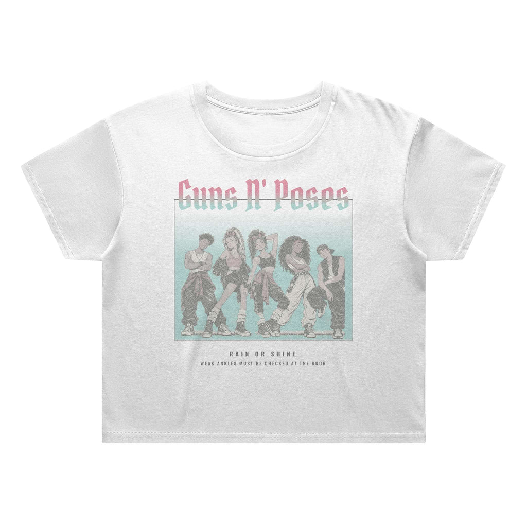 Gun's and Poses Women's Flowy Cropped Tee