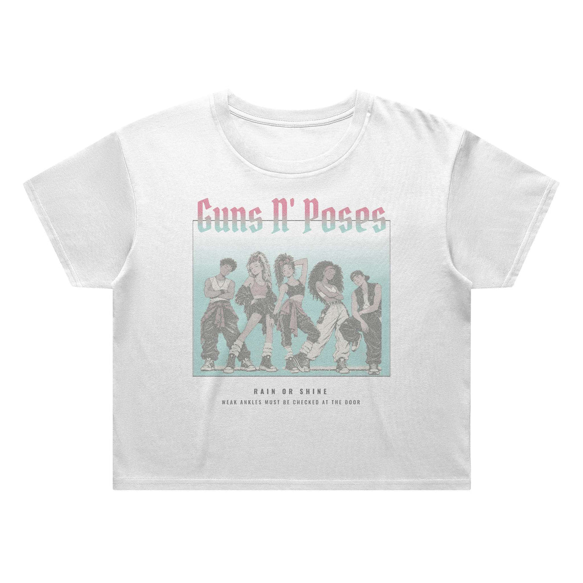 Gun's and Poses Women's Flowy Cropped Tee